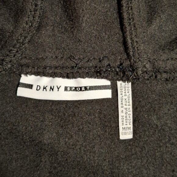 DKNY Sport Girls Fleece Jacket, Size 10-12 Black Pink Hoodie Tween Outerwear NWT - Picture 6 of 8